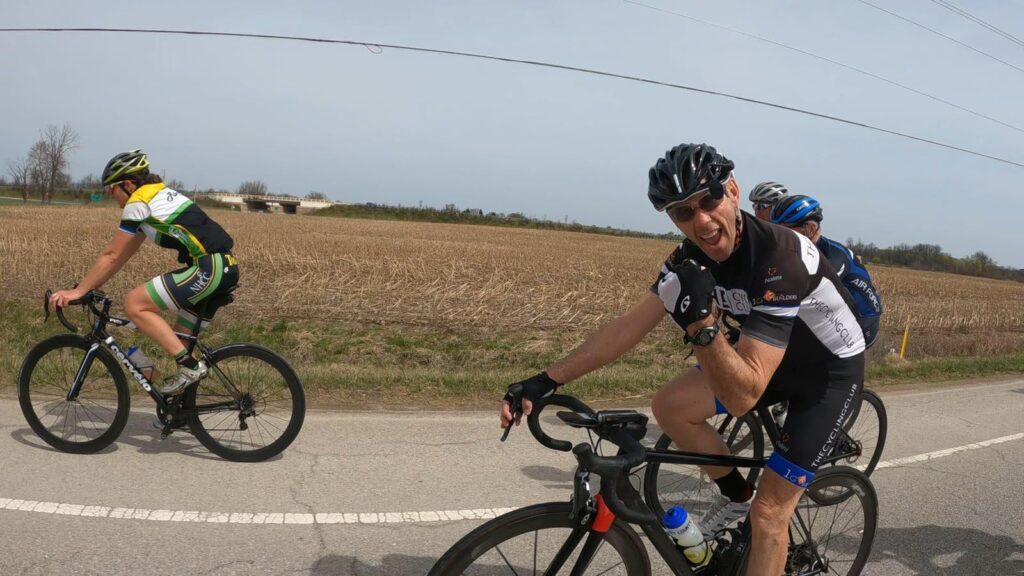 Cyclists excited for a ride
